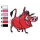 Timon Pumbaa Embroidery Design 13